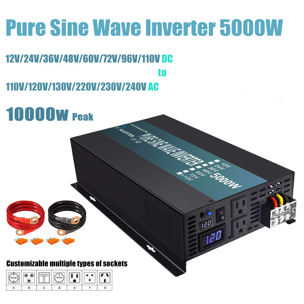 Inverter a onda sinusoidale pu - Pure Sine Wave Inverter 5000W 48V 220V recensione e prezzo